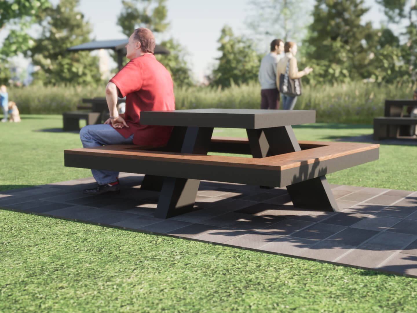 Table Quadra mobilier urbain