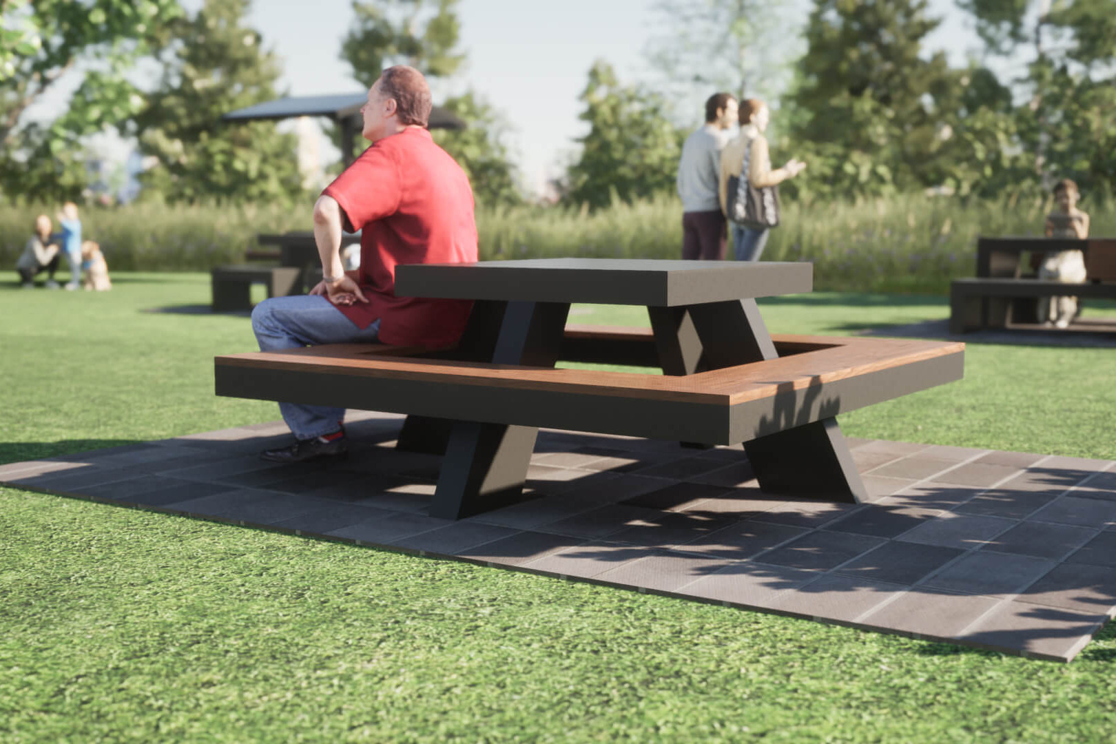 Table Quadra mobilier urbain