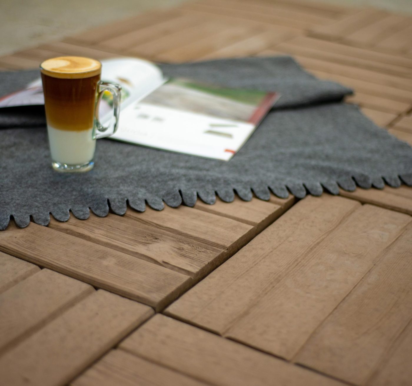 Rustica wood imitation concrete slab | Patio Drummond